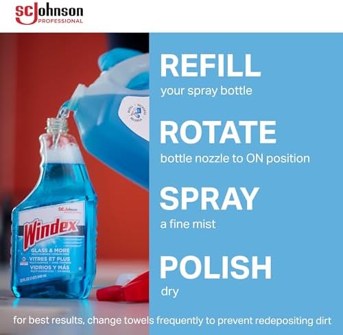 SC Johnson Professional Windex 128 Oz Glass Cleaner