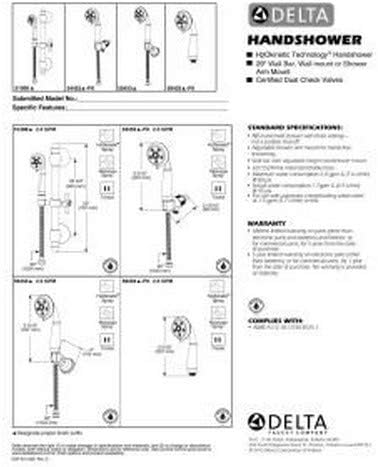 Delta Hand Shower with H2Okinetic Technology