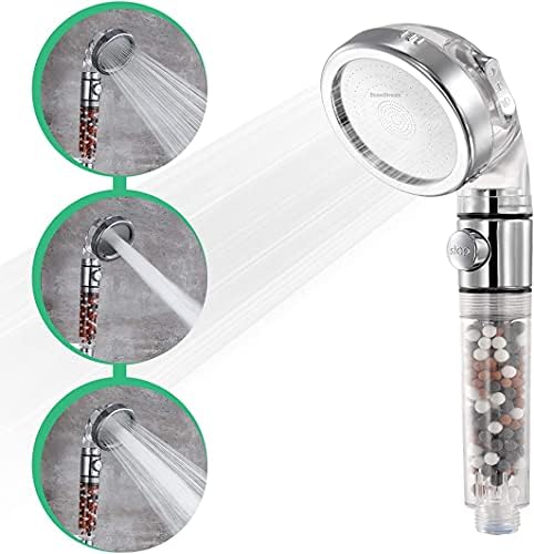 StoneStream EcoPower Handheld Shower Head with 3 Spray Settings