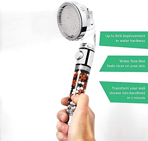 StoneStream EcoPower Handheld Shower Head with 3 Spray Settings