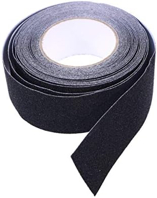 ULTECHNOVO Black Anti-Slip Tape 5cm x 10m Durable Safety Warning Tape