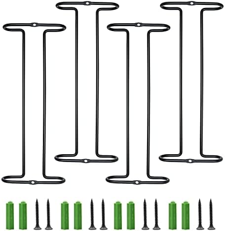 Eastbao 10 Inch Wine Glass Rack Under Cabinet Set of 4