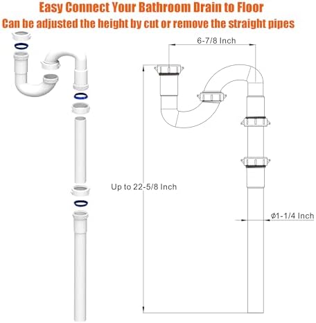 Variimage 1-14 Universal Sink Drain Repair Kit 1