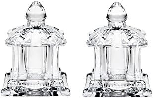 Godinger Pagoda Salt Pepper Set - Clear Crystal Shaker