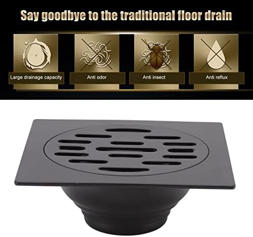 Stainless Steel Square Floor Drain for Kitchens and Bathrooms