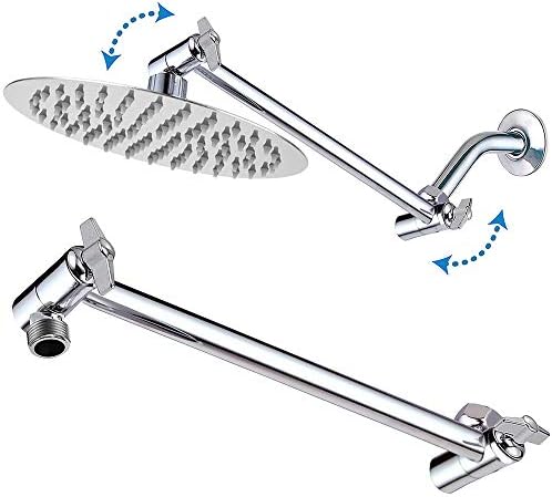 NearMoon Rain Shower Head with 11 Adjustable Arm
