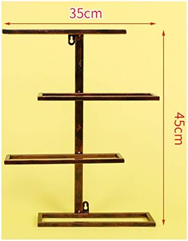 BOCbco Wall-Mounted Wine Racks 4 or 6 Bottle Holder Black