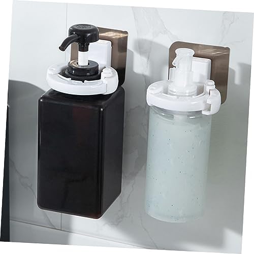 PRETYZOOM 3Pcs Adhesive Wall Mounted Shower Gel Holders