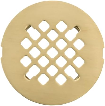 LXLOTUS 425 Light Gold Shower Drain Cover - Solid Brass Replacement 1