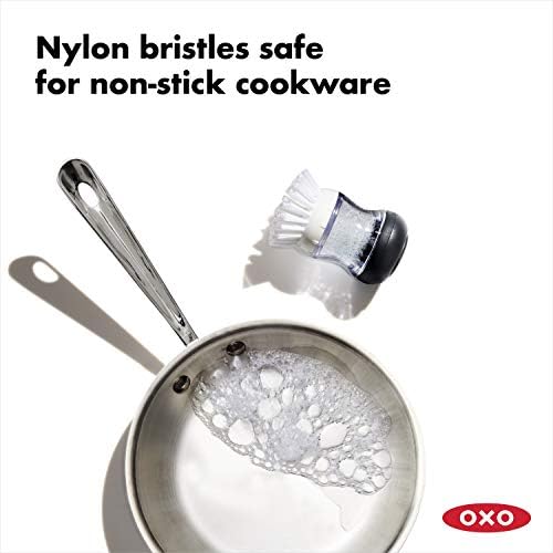 OXO Salt Pepper Grinders with Soap Dispensing Brush Storage
