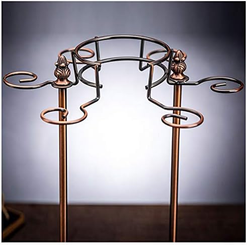 Premium Freestanding Wine Rack Holds 6 Glasses 1 Decanter