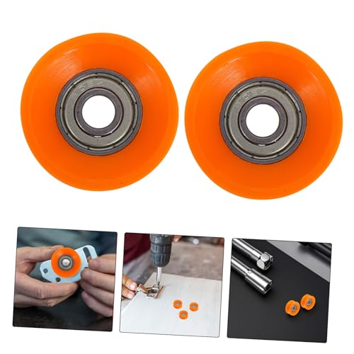 5 Pcs U Groove Nylon Sliding Door Rollers with Steel Bearings