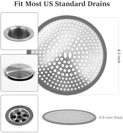 TTRWIN Premium Drain Hair Catcher for Shower Sink