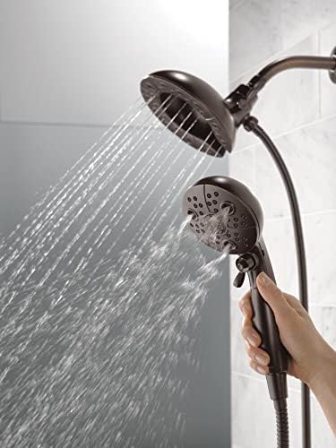Delta In2ition 5-Setting Hand Held Shower Head with Hose Venetian Bronze