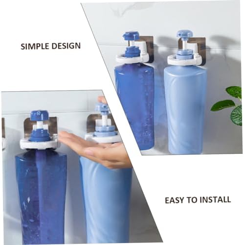 PRETYZOOM 3Pcs Adhesive Wall Mounted Shower Gel Holders