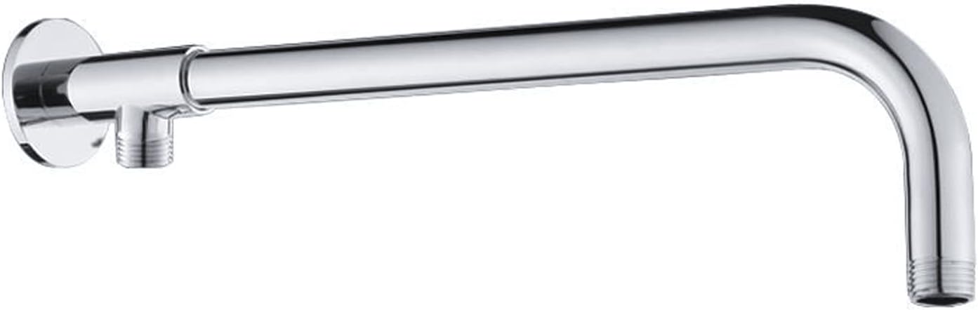 Gnimauhz 16 Inch Copper Shower Arm with Flange Chrome