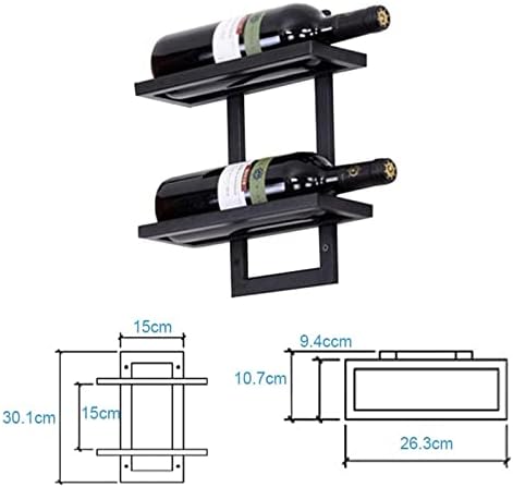 ALDEPO Wall-Mounted Wine Bottle and Glass Holder