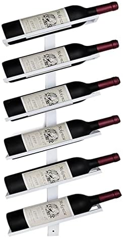 ALDEPO Wall Mounted Wine Rack - 6 Bottles Light Green