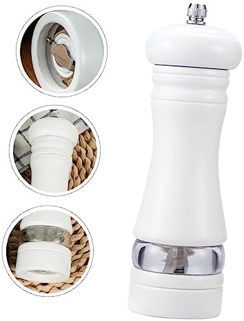 KICHOUSE Refillable Salt and Pepper Shaker Set 6 Inches Wooden 1