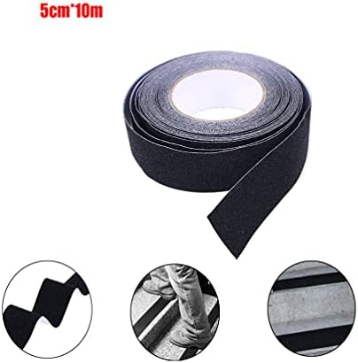 ULTECHNOVO Black Anti-Slip Tape 5cm x 10m Durable Safety Warning Tape