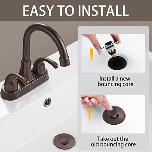 Fransiton Dark Bronze Sink Stopper with Hair Catcher 1