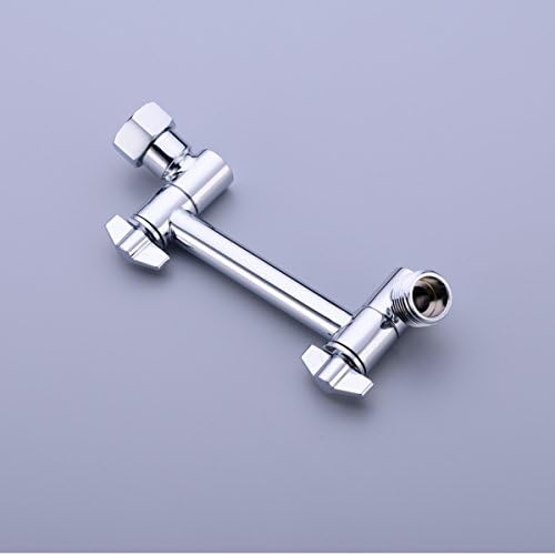 TRUSTMI 4 Inch Adjustable Brass Shower Arm Extension with Chrome Head