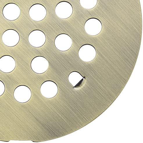 Bropury 4-14-Inch Snap-in Shower Drain Cover Stainless Steel Antique Bronze