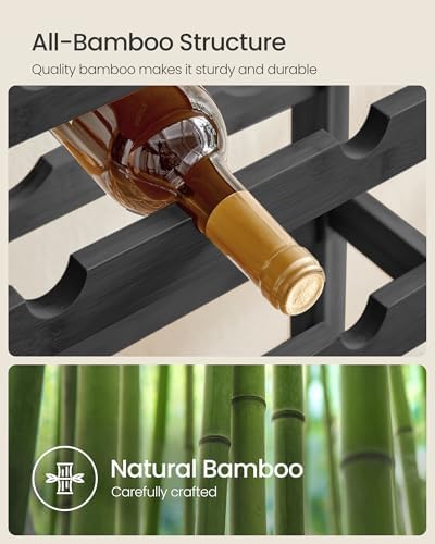 SONGMICS 7-Tier Bamboo Wine Rack 42 Bottles
