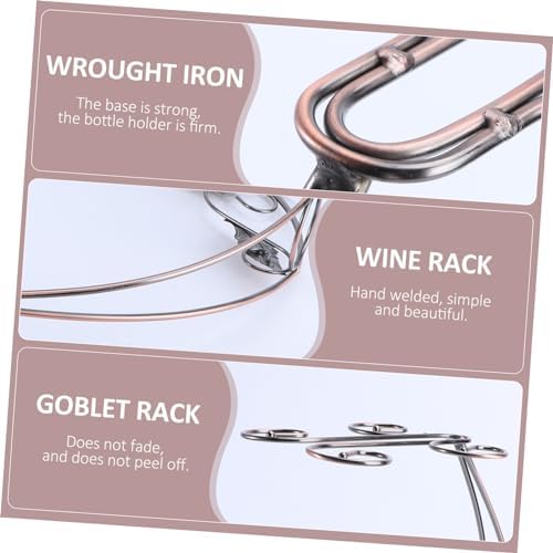 Cabilock Iron Wine Goblet Rack for Home Decor