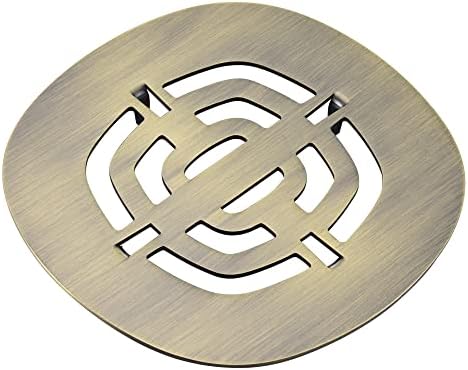 Bropury Snap-in Stainless Steel Shower Drain Grid Antique Bronze