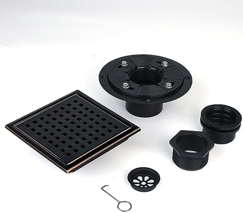 SaniteModar 6 Inch Shower Floor Drain with Flange
