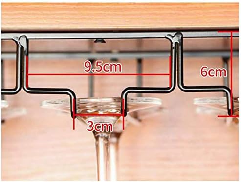 Floating Wall-Mounted Iron Wine Racks Durable Metal Cup Holder