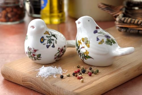 Portmeirion Botanic Garden Bird Shaped Salt Pepper Shaker Set