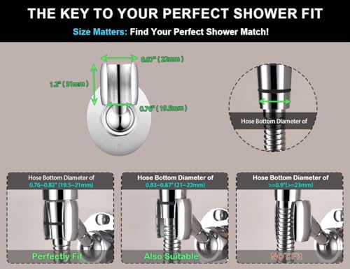 Adjustable Shower Head Holder with Chrome Finish 1