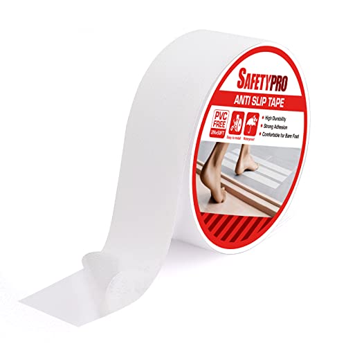 SafetyPro Clear Anti-Slip Tape 2x50ft Waterproof