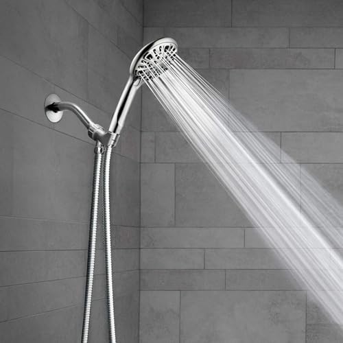 Eolax 8 Inch Chrome Shower Arm and Flange with Teflon Tape