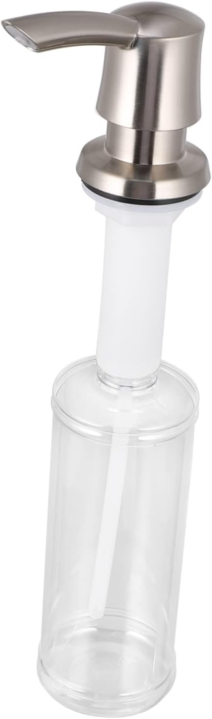 Mobestech Refillable Sink Soap Dispenser with Chrome Finish