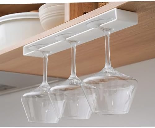 2pcs White Wine Glass Holder for Kitchen Bar and Restaurant