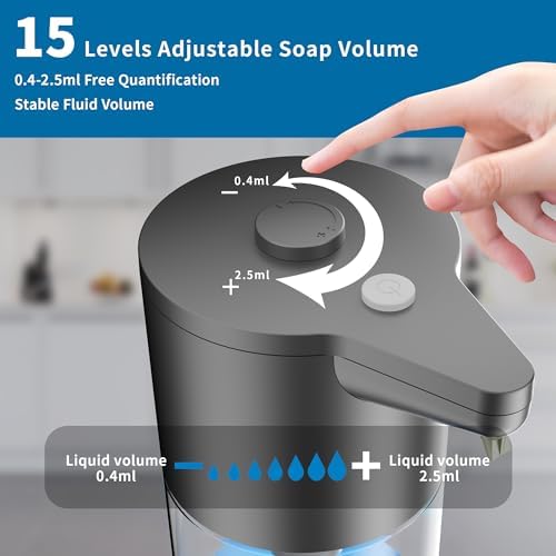 Aunmaon Touchless Auto Soap Dispenser with 15 Levels Adjustment