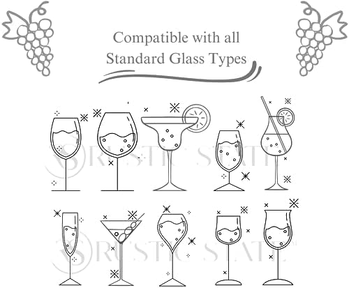 Rustic State 4 Sectional Adjustable Under Cabinet Wine Glass Rack