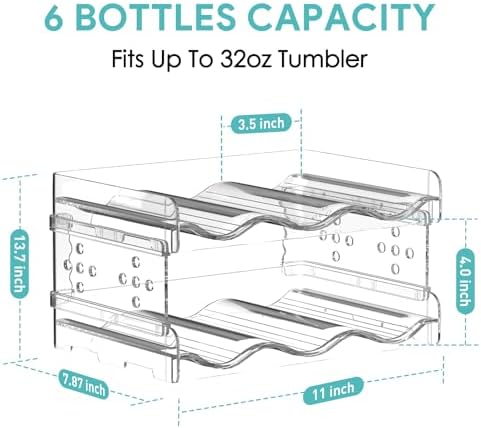 Areforic 2 Pack Stacking Water Bottle Organizer