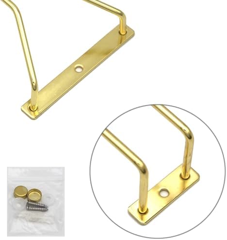 RedDreamer 14-Inch Gold Wine Glass Rack Set of 2 1