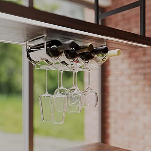 Wallniture Piccola Wine Glass Holder Kitchen Rack
