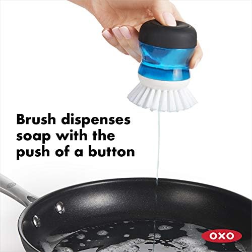 OXO Salt Pepper Grinders with Soap Dispensing Brush Storage
