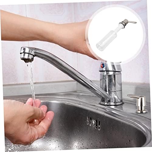 Mobestech Refillable Sink Soap Dispenser with Chrome Finish