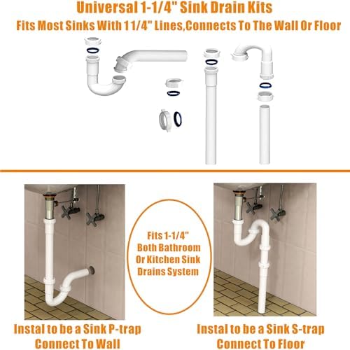 Variimage 1-14 Universal Sink Drain Repair Kit 1