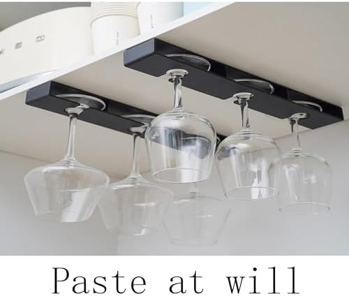 2pcs White Wine Glass Holder for Kitchen Bar and Restaurant