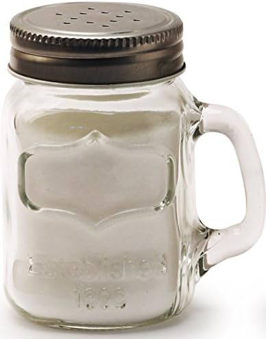 Circleware Glass Mini Mason Jar Salt Pepper Shakers 1