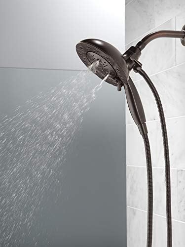 Delta Faucet 5-Spray In2ition Dual Shower Head with Handheld and Hose