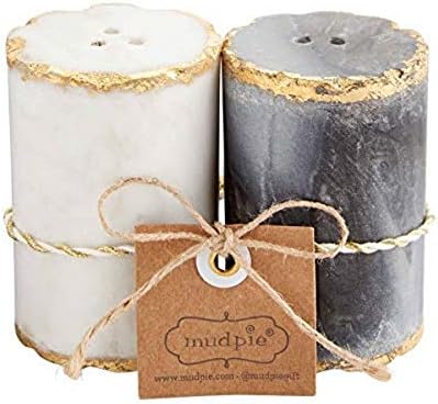 Mud Pie Marble Salt and Pepper Shaker Set 1